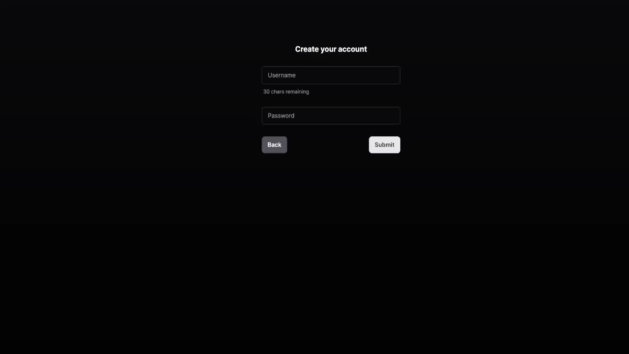 Animated validation